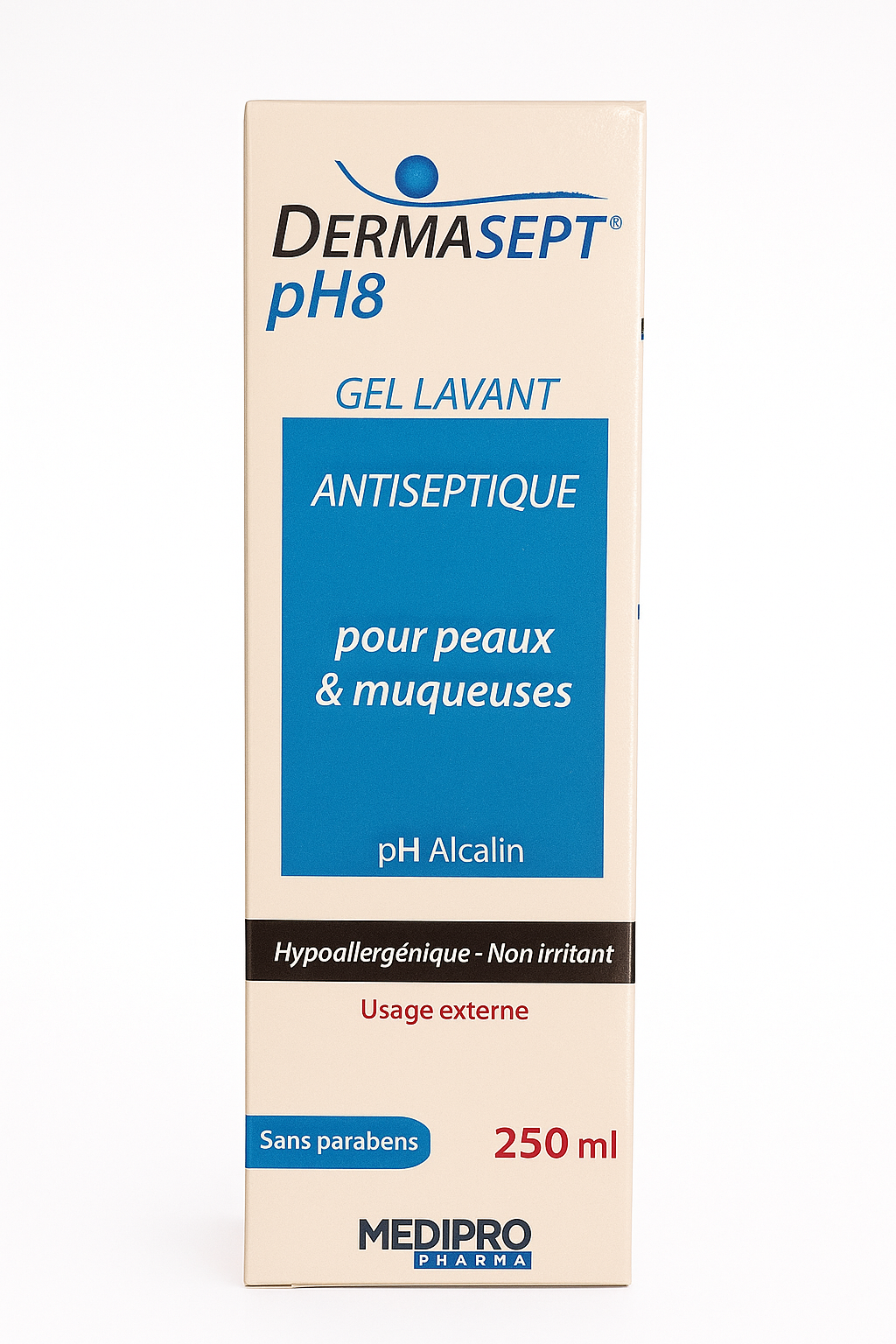 Dermasept Gel Lavant Antiseptique oh Alcalin
