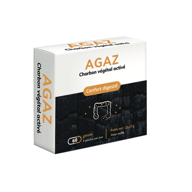 Agaz Charbon Végetal activé