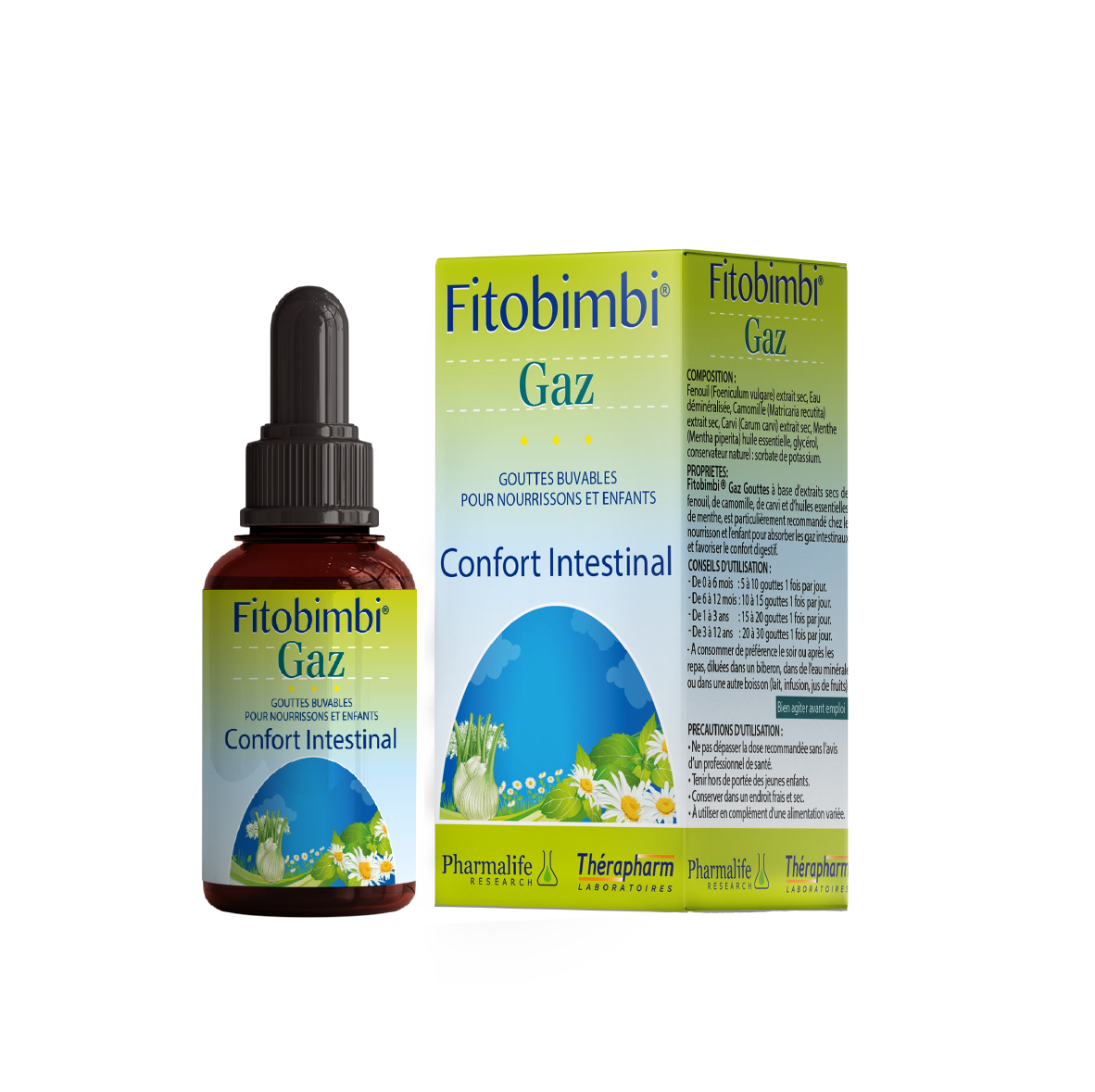 FITOBIMBI GAZ Gouttes Buvables